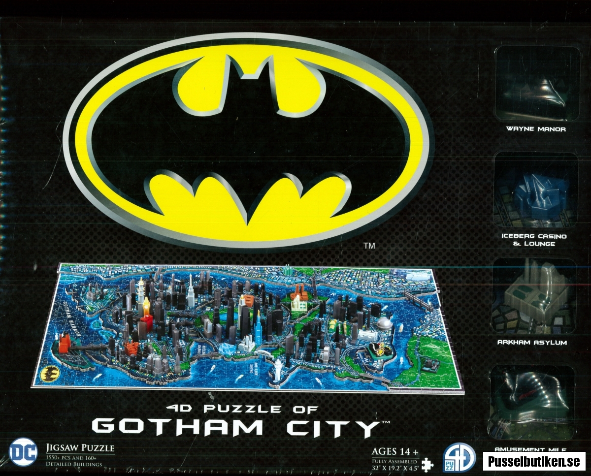 Batman 4d Puzzle Of Gotham City 1550