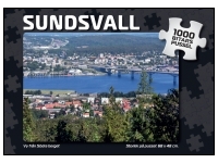 Svenskapussel: Sundsvall - Vy frn Sdra berget (1000)