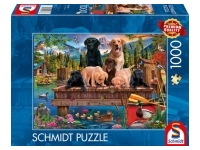 Schmidt: A Family of Dogs at the Lake (1000)