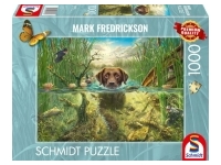 Schmidt: Mark Fredrickson - A Chocolate Labrador Takes a Cool Dip (1000)