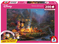 Schmidt: Thomas Kinkade Studios - Disney, Mickey and Minnie Sweetheart Campfire (200)